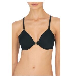 Natori Zone Front-Close Bra - Black Size 32DD NWT